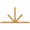 Ekena Millwork Saratoga Rough Sawn Timber Gable Bracket, Western Red Cedar, 84"W x 45"H x 2"D x 4"F, 13/12 Pitch GBW084X45X0204SAR00RWR - alternate 1